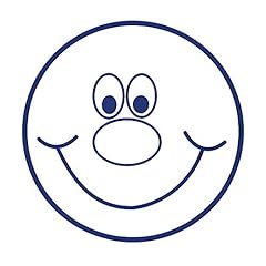 Superstickers blue smiley for sale  Delivered anywhere in UK