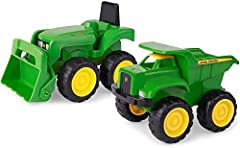 John Deere Mini Sandbox Diggers and Dumpers Toys Truck, used for sale  Delivered anywhere in Ireland