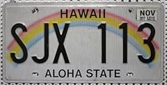 Riginal nummernschild hawaii gebraucht kaufen  Wird an jeden Ort in Deutschland