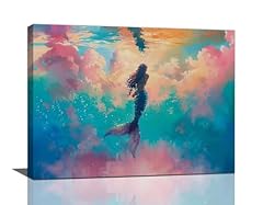 Mermaid bathroom canvas for sale  Delivered anywhere in USA 
