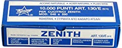 Zenith Punti Metallici Acciaio Naturale Art. 130/E (6/4) 1 Scatolina Da 10.000 Punti usato  Spedito ovunque in Italia 
