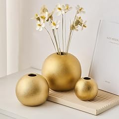Gold vase ceramic for sale  Delivered anywhere in USA 