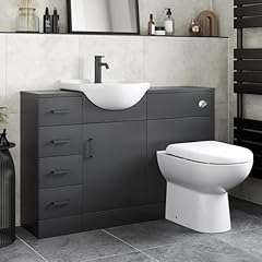 Affine black toilet for sale  Delivered anywhere in UK