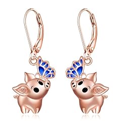 Pig earrings christmas for sale  Delivered anywhere in USA 