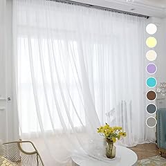 Abchome white sheer for sale  Delivered anywhere in USA 