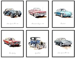 Watercolor classic car for sale  Delivered anywhere in USA 