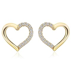 Heart stud earrings for sale  Delivered anywhere in UK