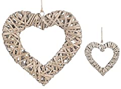 Two wicker heart for sale  Delivered anywhere in UK