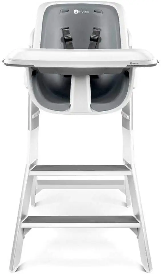Gebruikt, 4moms High chair hoge stoel baby | kind | magnetisch dienblad | tafel | design | wit grijs tweedehands  