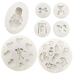 7 Pcs Fondant Silicone Molds, VEINARDYL 3D Sleeping for sale  Delivered anywhere in UK