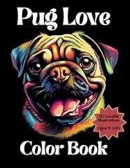 Pug love coloring for sale  Delivered anywhere in USA 