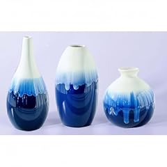 Blue ceramic vase for sale  Delivered anywhere in USA 