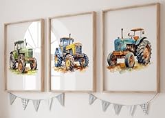 Tractors set unframed for sale  Delivered anywhere in UK