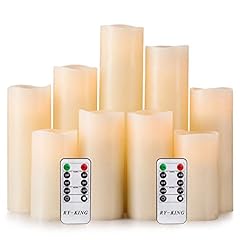 RY King Battery Operated Flameless Candle Set of 9 for sale  Delivered anywhere in USA 