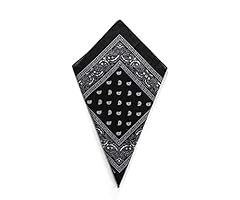 Black paisley bandana for sale  Delivered anywhere in UK