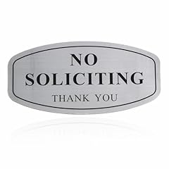 Soliciting sign brushed for sale  Delivered anywhere in USA 