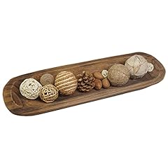 Decorative Bowl Vintage Wooden Dough Bowls Hand Carved, Farmhouse Country, Restaurant, Cafe Decoration, Place Bread, Fruit, Aromatherapy. (20x6x2in) for sale  Delivered anywhere in Canada