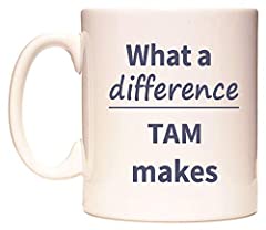 What a Difference TAM Makes Mug Cup by WeDoMugs, used for sale  Delivered anywhere in UK