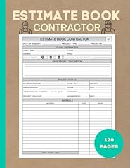 Estimate book contractor for sale  Delivered anywhere in USA 