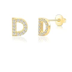 Alphabet stud earrings for sale  Delivered anywhere in USA 