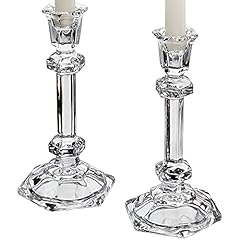 Octagon crystal candlesticks for sale  Delivered anywhere in USA 