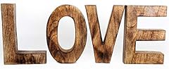 Wooden letters love for sale  Delivered anywhere in UK
