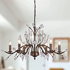 lustre bronze pampilles d'occasion  Livré partout en France