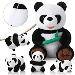 Used, Skylety 5 Pieces 14 Inch Plush Panda Stuffed Animals for sale  Delivered anywhere in UK