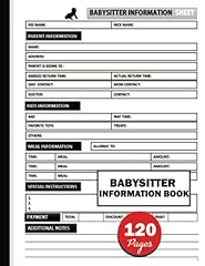 Babysitter information book for sale  Delivered anywhere in USA 