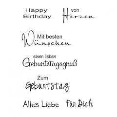Stempel clear geburtstag gebraucht kaufen  Wird an jeden Ort in Deutschland