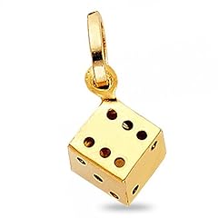 Dice pendant solid for sale  Delivered anywhere in USA 