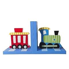 Wood train bookends for sale  Delivered anywhere in USA 