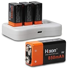 9V Rechargeable Battery 850mAh 9 Volt Battery 4 Pack for sale  Delivered anywhere in UK