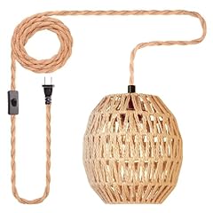 Hanging lamps rattan for sale  Delivered anywhere in USA 