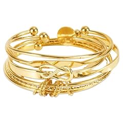 5pcs gold bracelet for sale  Delivered anywhere in UK