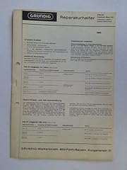 Grundig reparaturhelfer 1969 gebraucht kaufen  Wird an jeden Ort in Deutschland