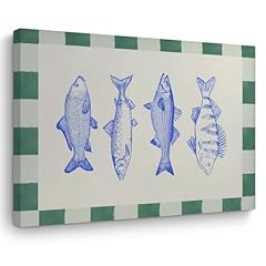 Blue fish decor for sale  Delivered anywhere in USA 