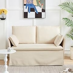 Small slipcovered loveseat for sale  Delivered anywhere in USA 