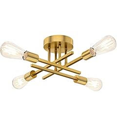 Gold semi flush for sale  Delivered anywhere in USA 