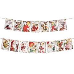 Christmas vintage banner for sale  Delivered anywhere in UK