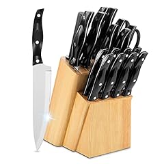 Couteaux de Cuisine, 19 Set Couteau Cuisine en Acier d'occasion  Livré partout en France