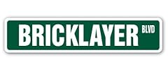 Bricklayer street sign for sale  Delivered anywhere in USA 
