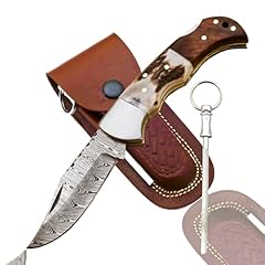 Damascus pocket knife for sale  Delivered anywhere in USA 