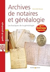 Archives notaires généalogie d'occasion  Livré partout en France