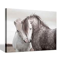 Horses Lovers Canvas Wall Art: Animal Painting Print for sale  Delivered anywhere in Canada