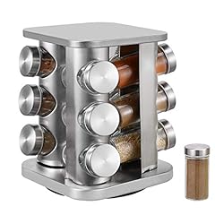 12-Jar Spice Rack, Revolving Spice Rack, Countertop, used for sale  Delivered anywhere in UK