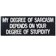 Sarcasm depends stupidity for sale  Delivered anywhere in UK