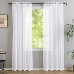 White sheer curtains for sale  Delivered anywhere in USA 