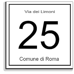 Stileitaliano numero civico usato  Spedito ovunque in Italia 