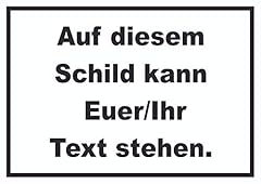 Schild wunschtext waagerecht gebraucht kaufen  Wird an jeden Ort in Deutschland